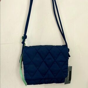 Vera Bradley Navy Blue Quilted Crossbody Bag-NWT
